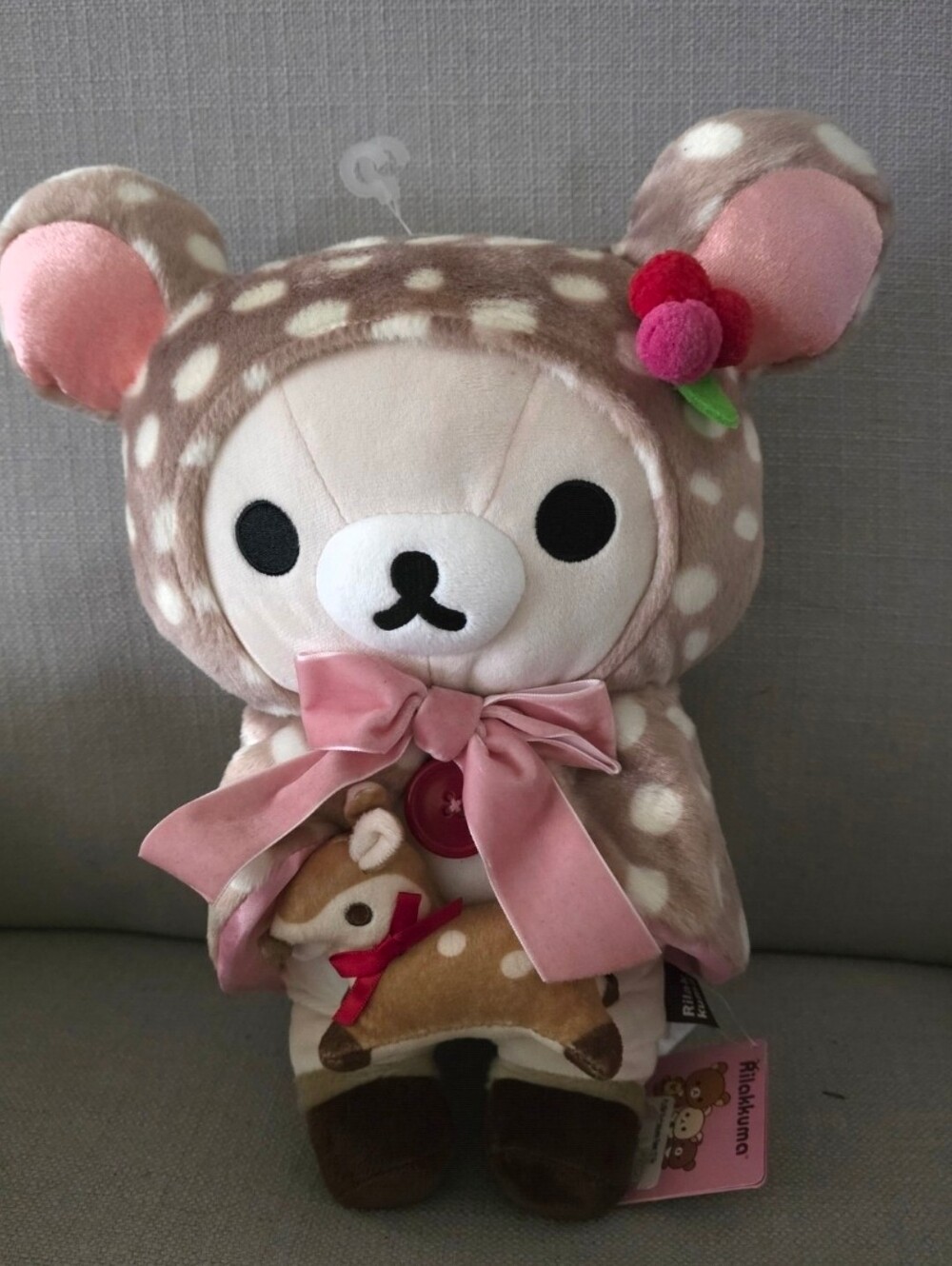 San-X Rilakkuma Korilakkuma Bambi Dear Plush Toys Rare NEW with Tag Japan